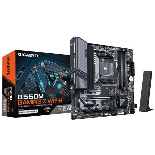 B550M-GAMING-X-WIFI6-01.jpg GIGABYTE AMD B550M GAMING X WIFI6 Motherboard - Image 1