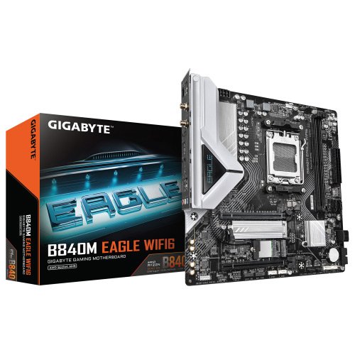 B840M-EAGLE-WIFI6-01.jpg GIGABYTE AMD B840M EAGLE WIFI6 Motherboard - Image 1