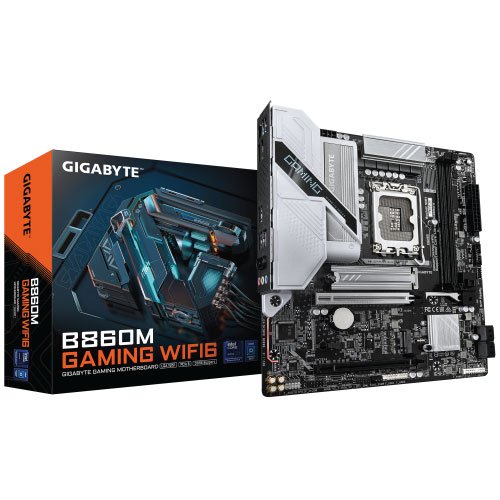 B860M-GAMING-WIFI6-01.jpg GIGABYTE INTEL B860M GAMING WIFI6 LGA1851 Motherboard - Image 1