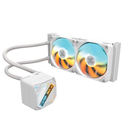 GIGABYTE-GAMING-240-ICE-01.jpg GIGABYTE GAMING 240 ICE (White) CPU Cooler - Image 1