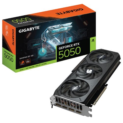 GeForce-RTX-5050-GAMING-OC-8G-01.jpg GIGABYTE GeForce RTX 5050 GAMING OC 8GB GDDR6 Graphics Card - Image 1