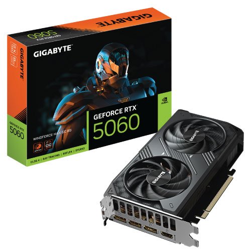 GeForce-RTX-5060-WINDFORCE-MAX-OC-8G-01.jpg GIGABYTE GeForce RTX 5060 WINDFORCE MAX OC 8G GDDR7 Graphics Card - Image 1