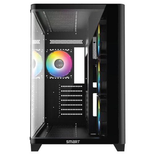 SMART-A400B-CURVED-TEMPERED-GLASS-MID-TOWER-ATX-BLACK-CASE-3.jpg SMART A400B CURVED TEMPERED GLASS MID TOWER ATX BLACK CASE WITH 4 ARGB FAN - Image 1