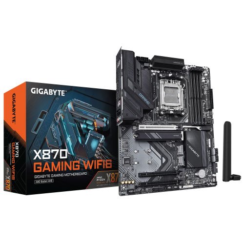 X870-GAMING-WIFI6-01.jpg GIGABYTE X870 GAMING WIFI 6 DDR5 AMD AM5 ATX Motherboard - Image 1