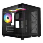 XTREME M72B M-ATX BLACK CASE TEMPERED GLASS WITH 3 ARGB FAN WITHOUT PSU