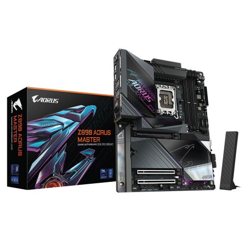 Z890-AORUS-MASTER-01.jpg GIGABYTE INTEL Z890 AORUS MASTER DDR5 ATX Motherboard - Image 1